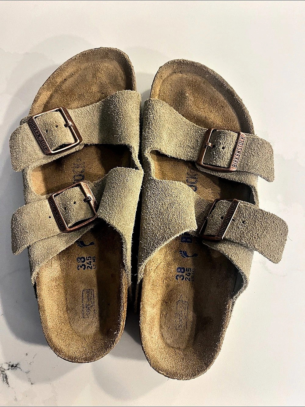 Birkenstock Arizona Soft Footbed Suede Leather Sandals Soft Footbed Sandals